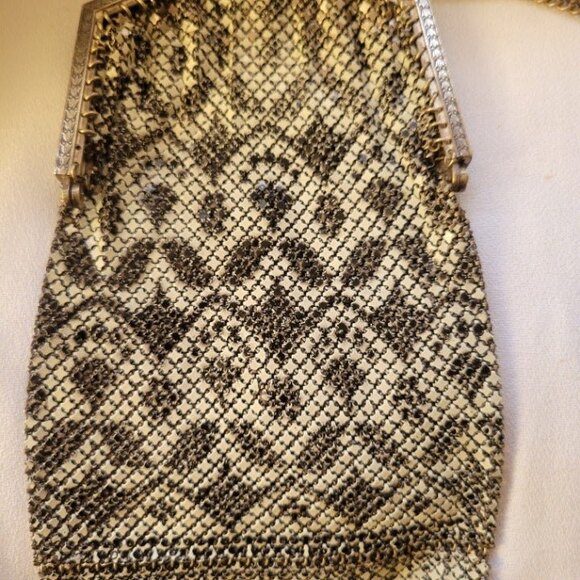 Vintage Mandalian Mfg. Co. Mesh Purse-Black/Sea Green - Picture 4 of 12